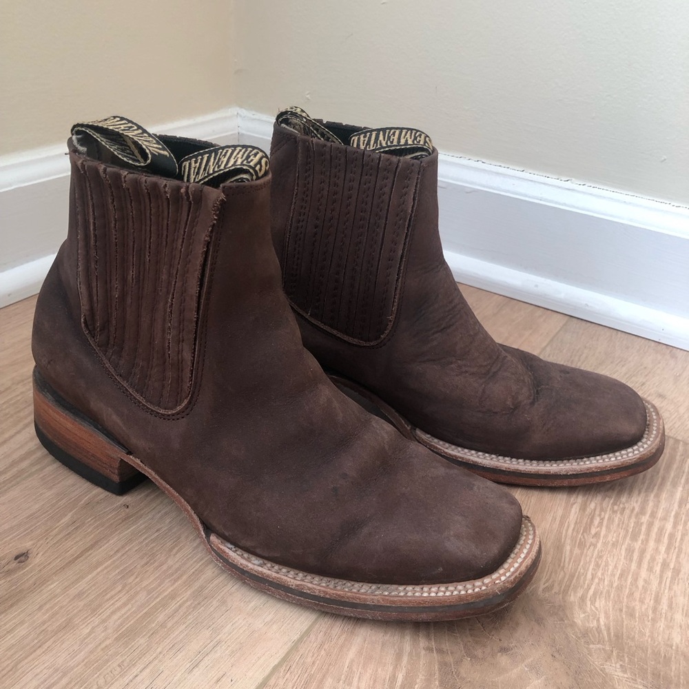 Vintage Square toe Ankle Boots Size 7